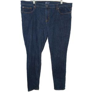 GAP 34/18R Dark Rinsed Stretchy Legging Jeans 27" inseam